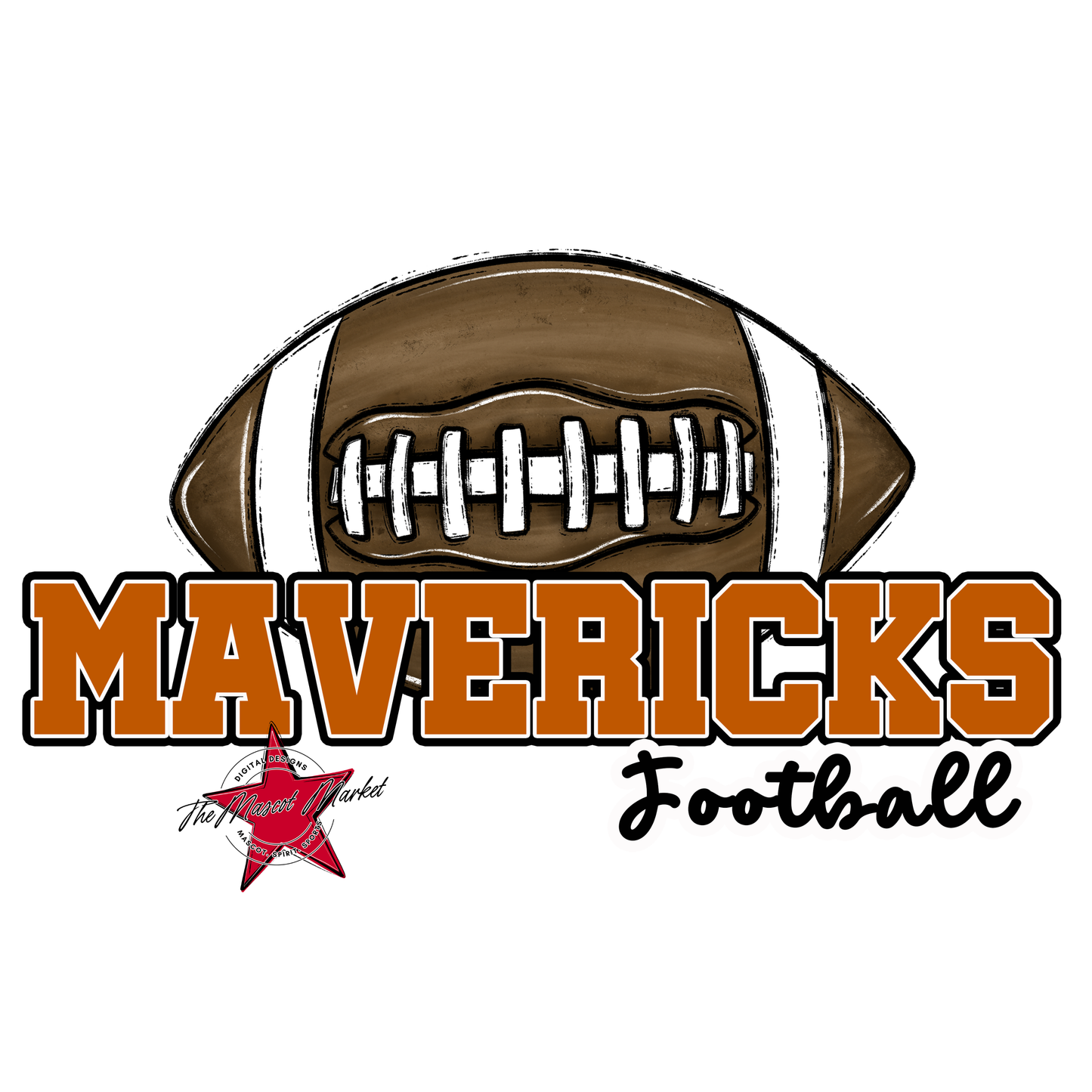 Mavericks Varsity Football-Burnt Orange