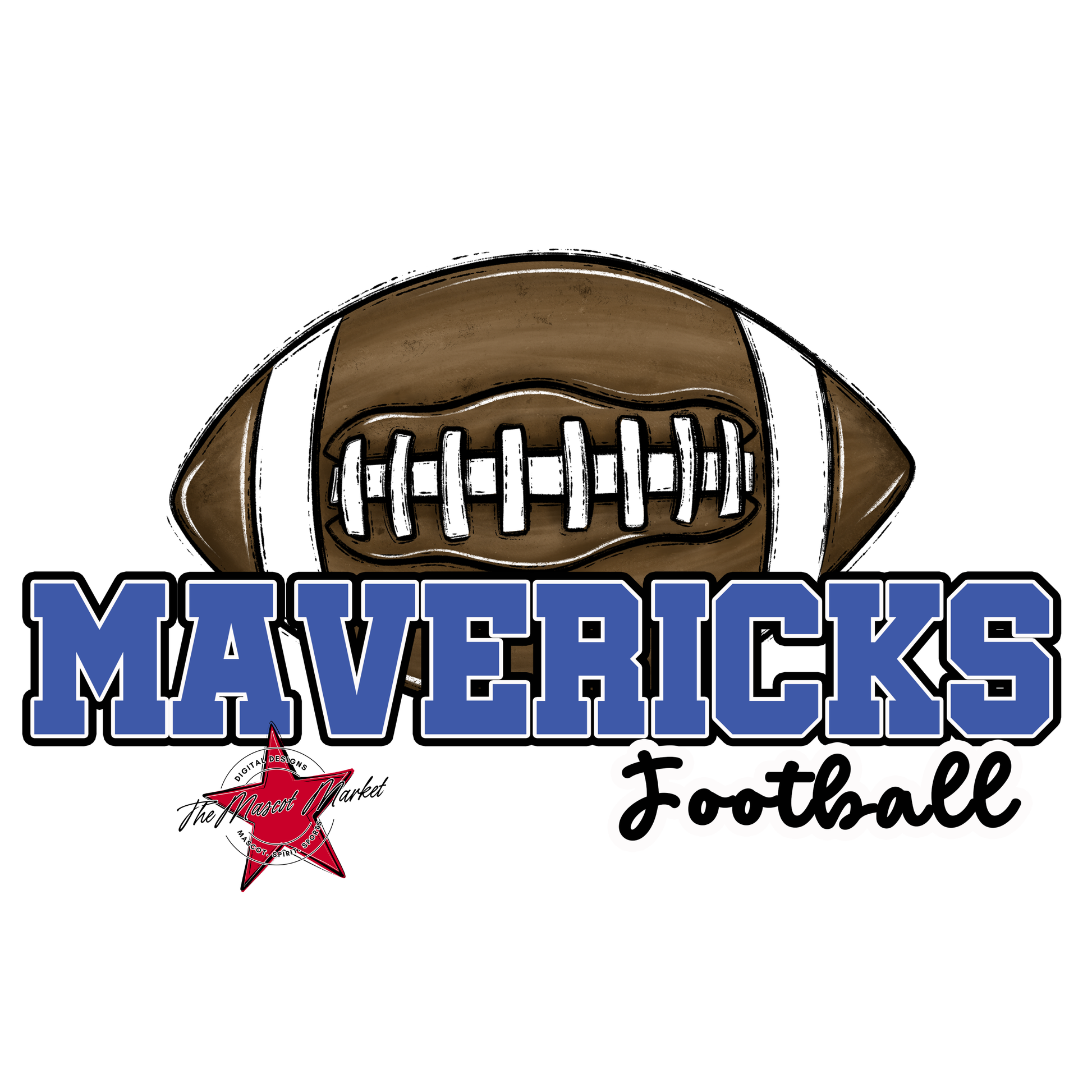 Mavericks Varsity Football-Off Blue