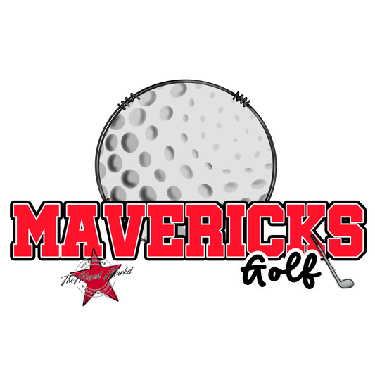 Mavericks Varsity Golf-Bright Red