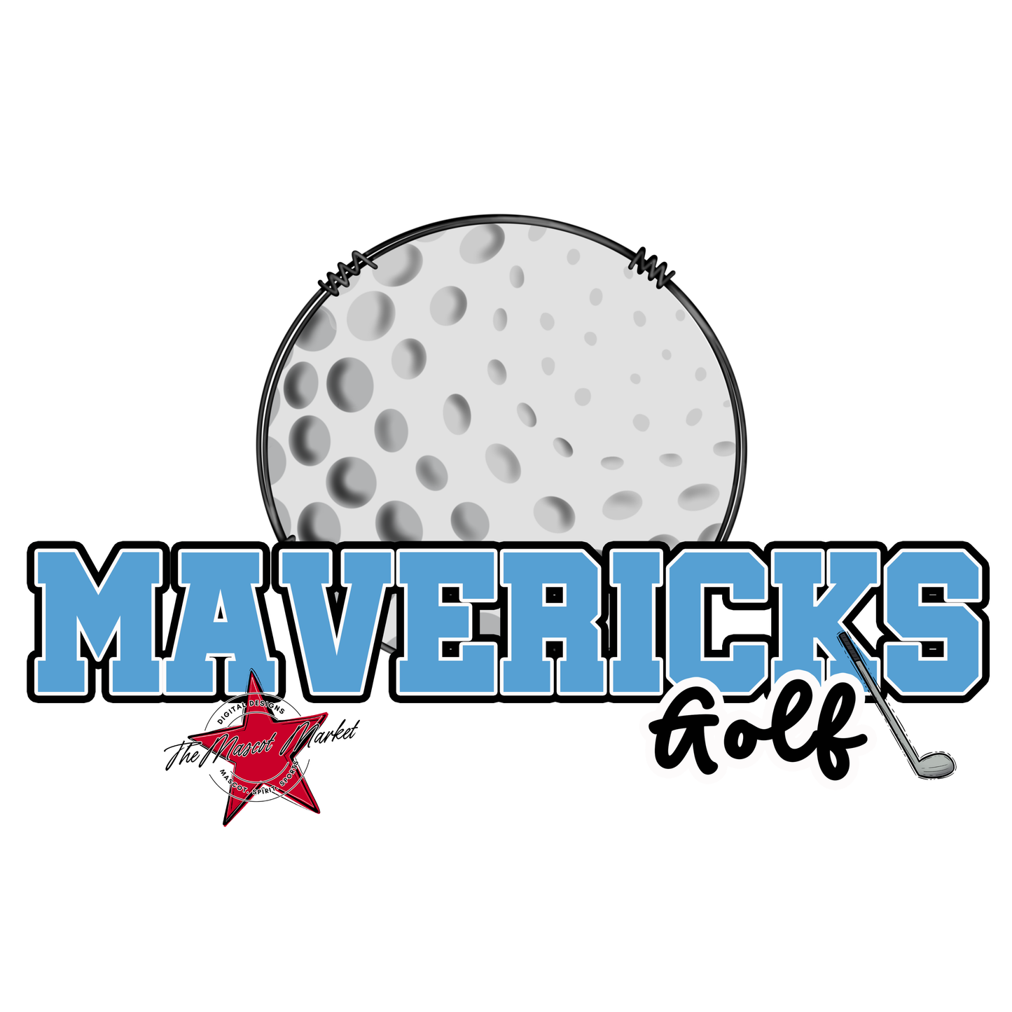 Mavericks Varsity Golf-Carolina Blue