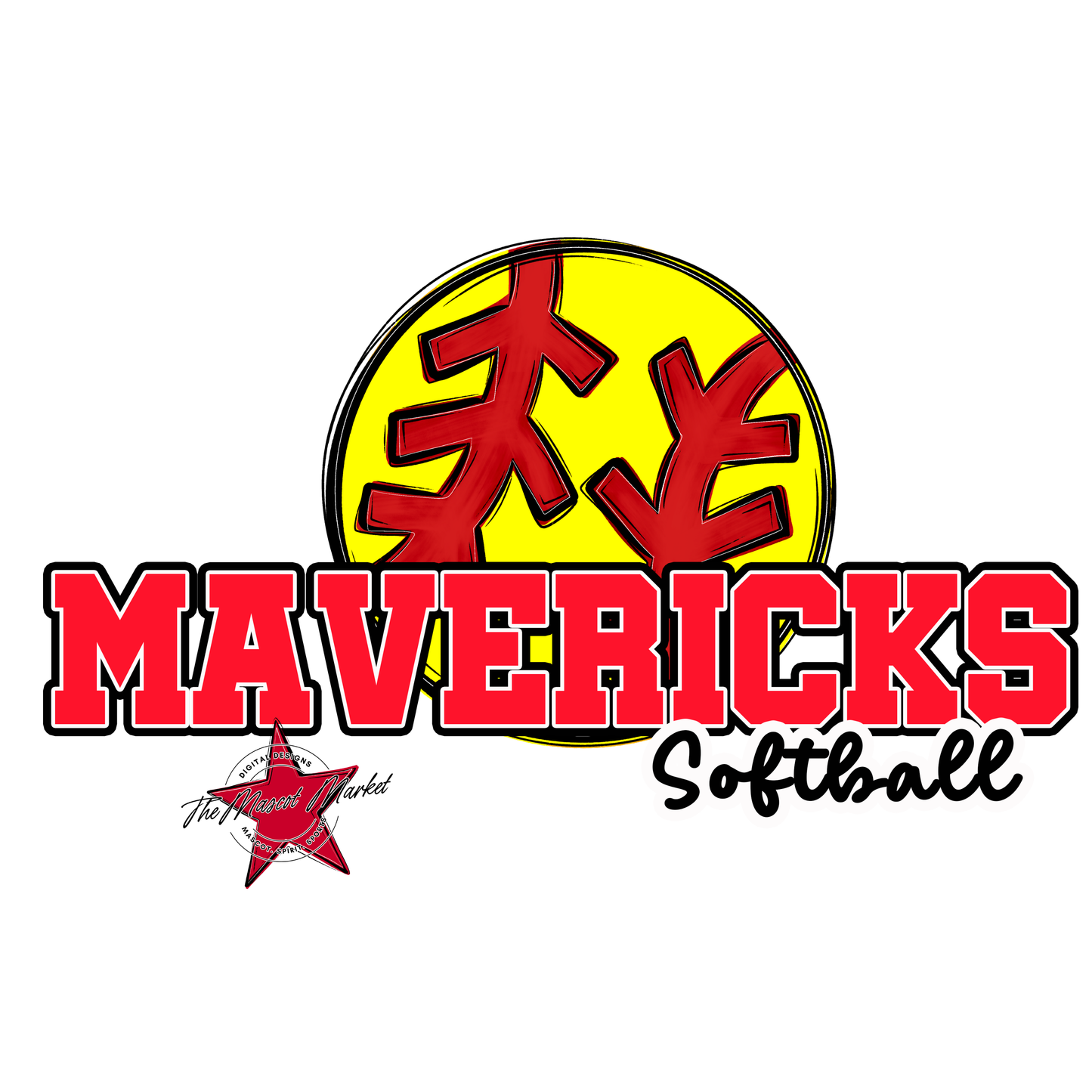 Mavericks Varsity Softball-Bright Red