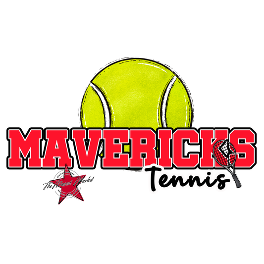 Mavericks Varsity Tennis-Bright Red