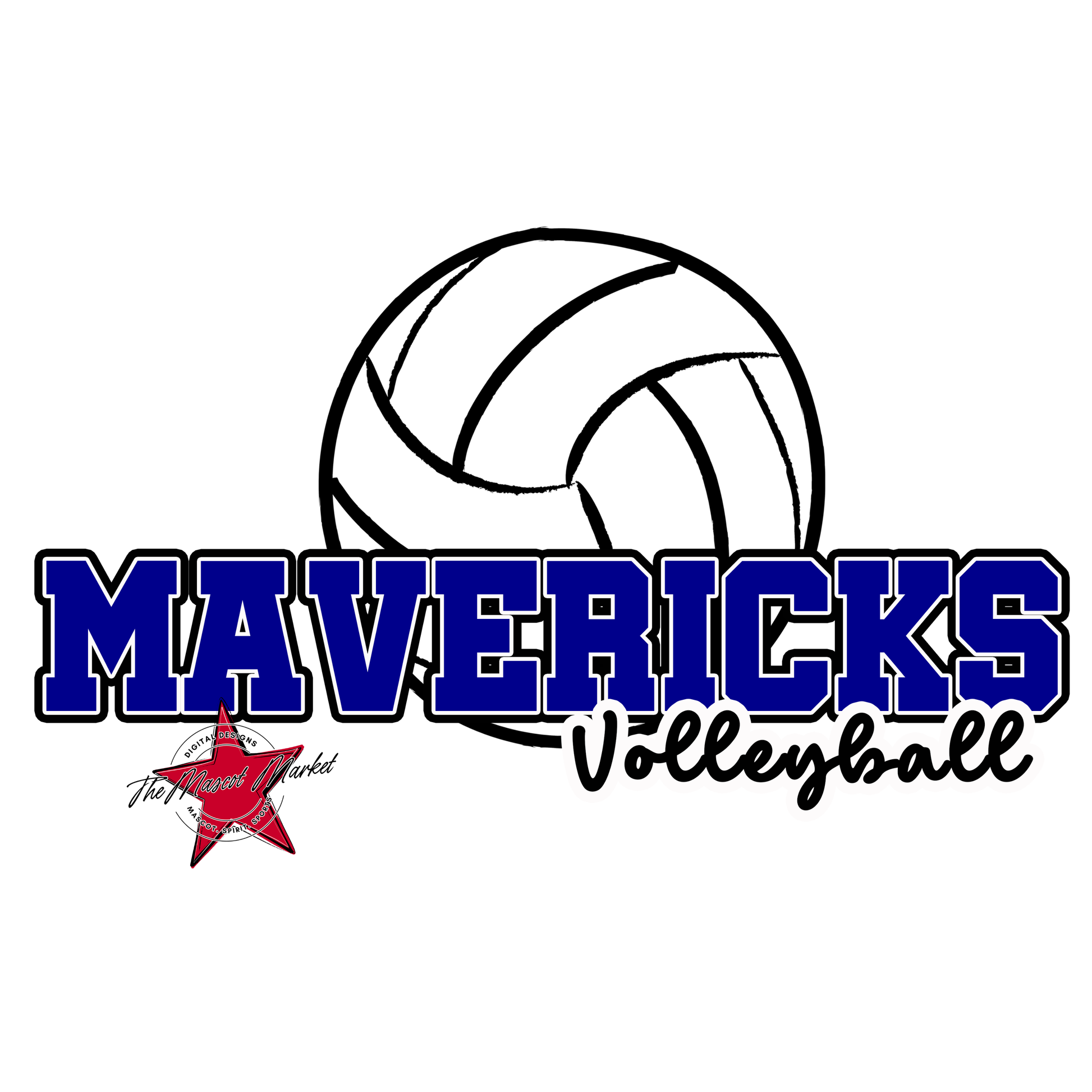 Mavericks Varsity Volleyball-Blue
