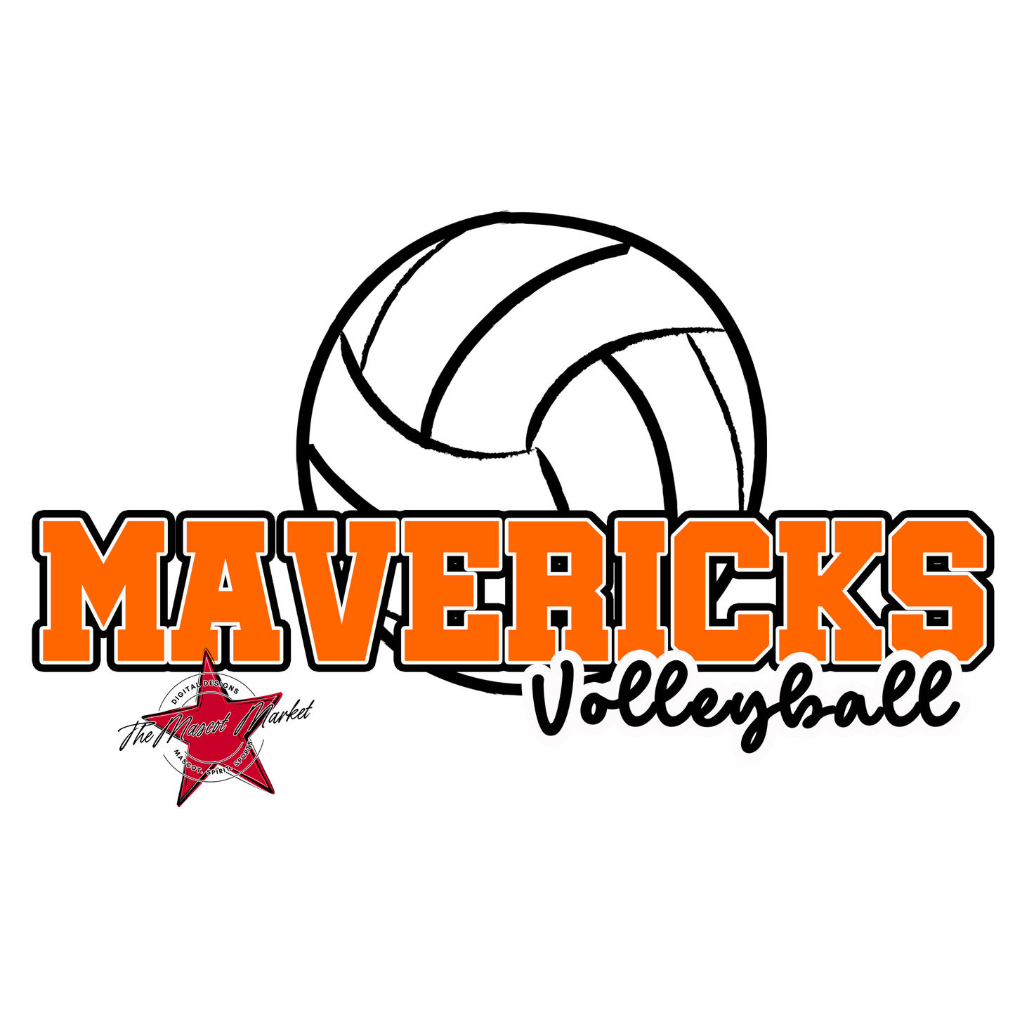 Mavericks Varsity Volleyball-Orange