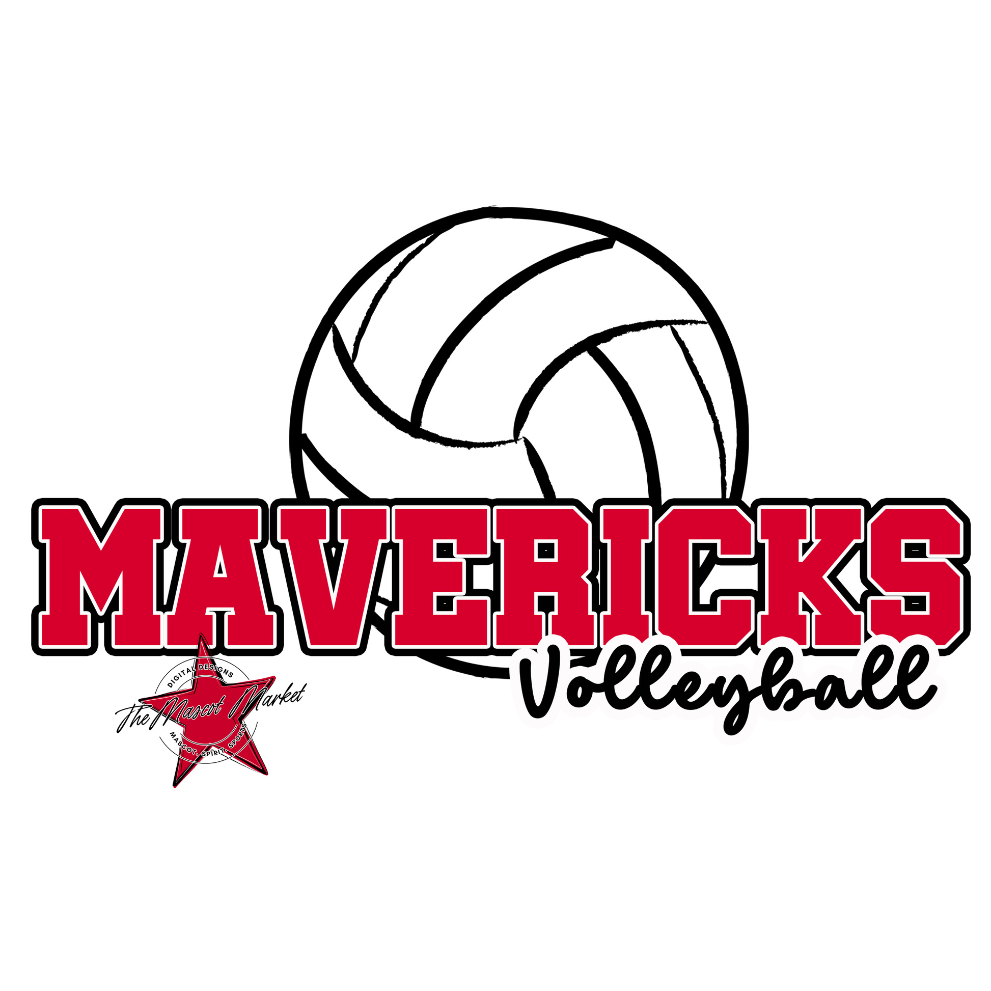 Mavericks Varsity Volleyball-Red