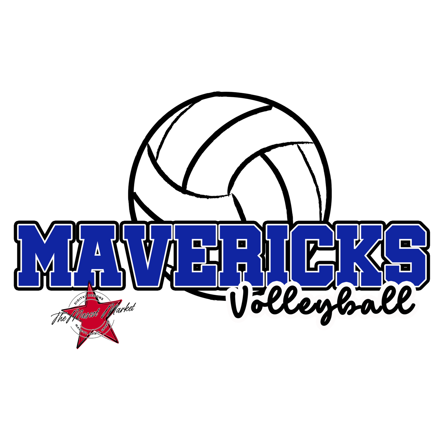 Mavericks Varsity Volleyball-Royal Blue