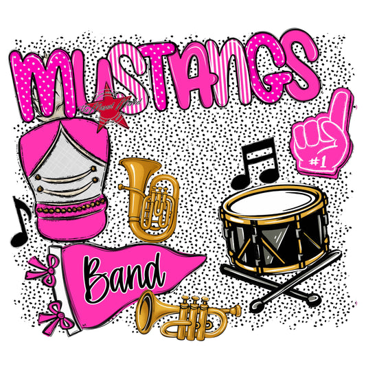 Mustangs Band Spirit-Pink
