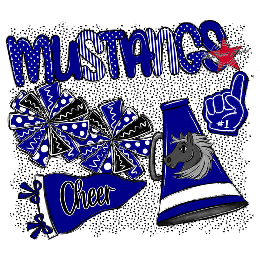 Mustangs Cheer Spirit-Blue