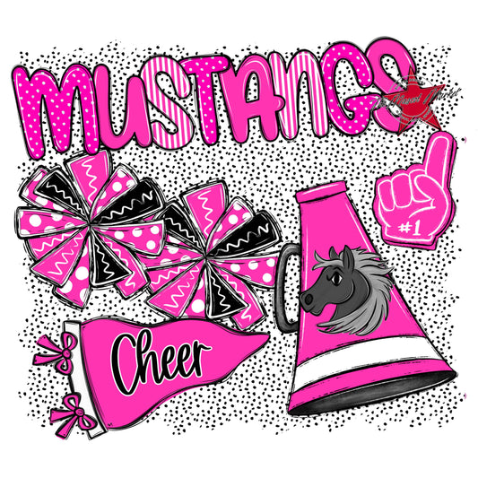 Mustangs Cheer Spirit-Pink