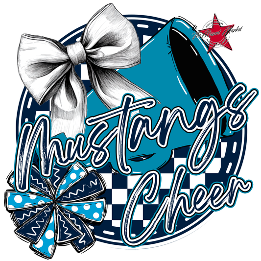 Mustangs Circle Cheer Design-Navy-Carolina Blue