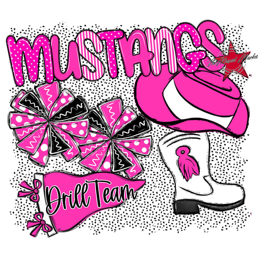 Mustangs Drillteam Spirit-Pink