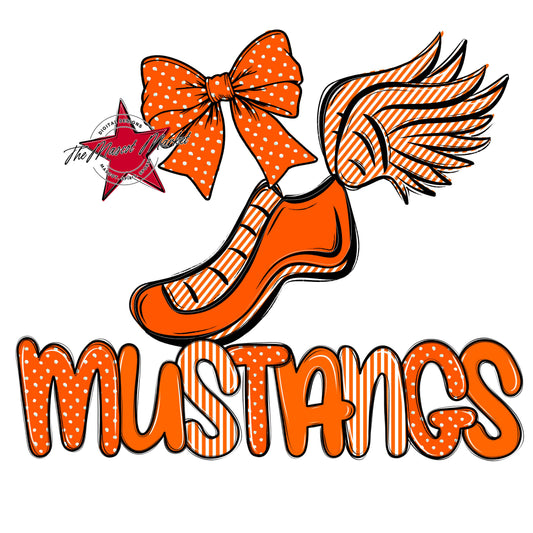 Mustangs Track Spirit Design-Orange