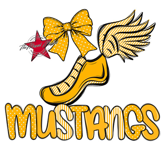 Mustangs Track Spirit Design-Yellow