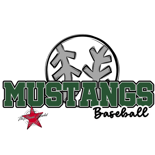 Mustangs Varsity Baseball-Green