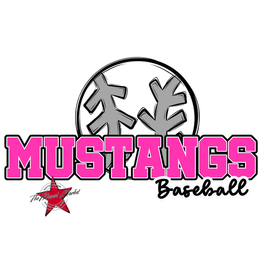 Mustangs Varsity Baseball-Pink