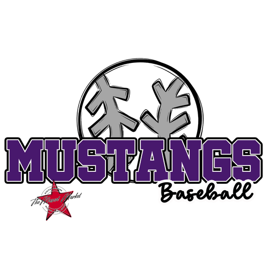 Mustangs Varsity Baseball-Purple