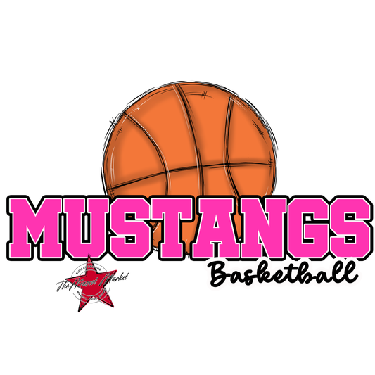 Mustangs Varsity Basketball-Pink