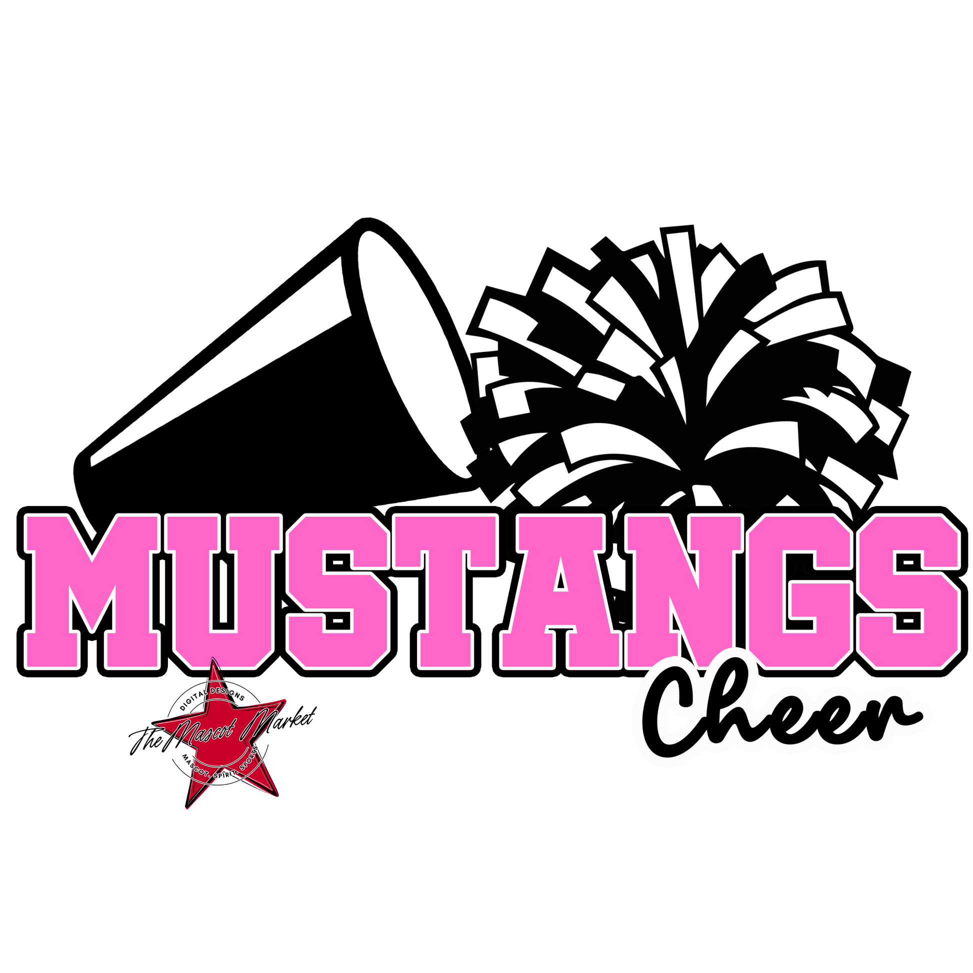 Mustangs Varsity Cheer-Baby Pink