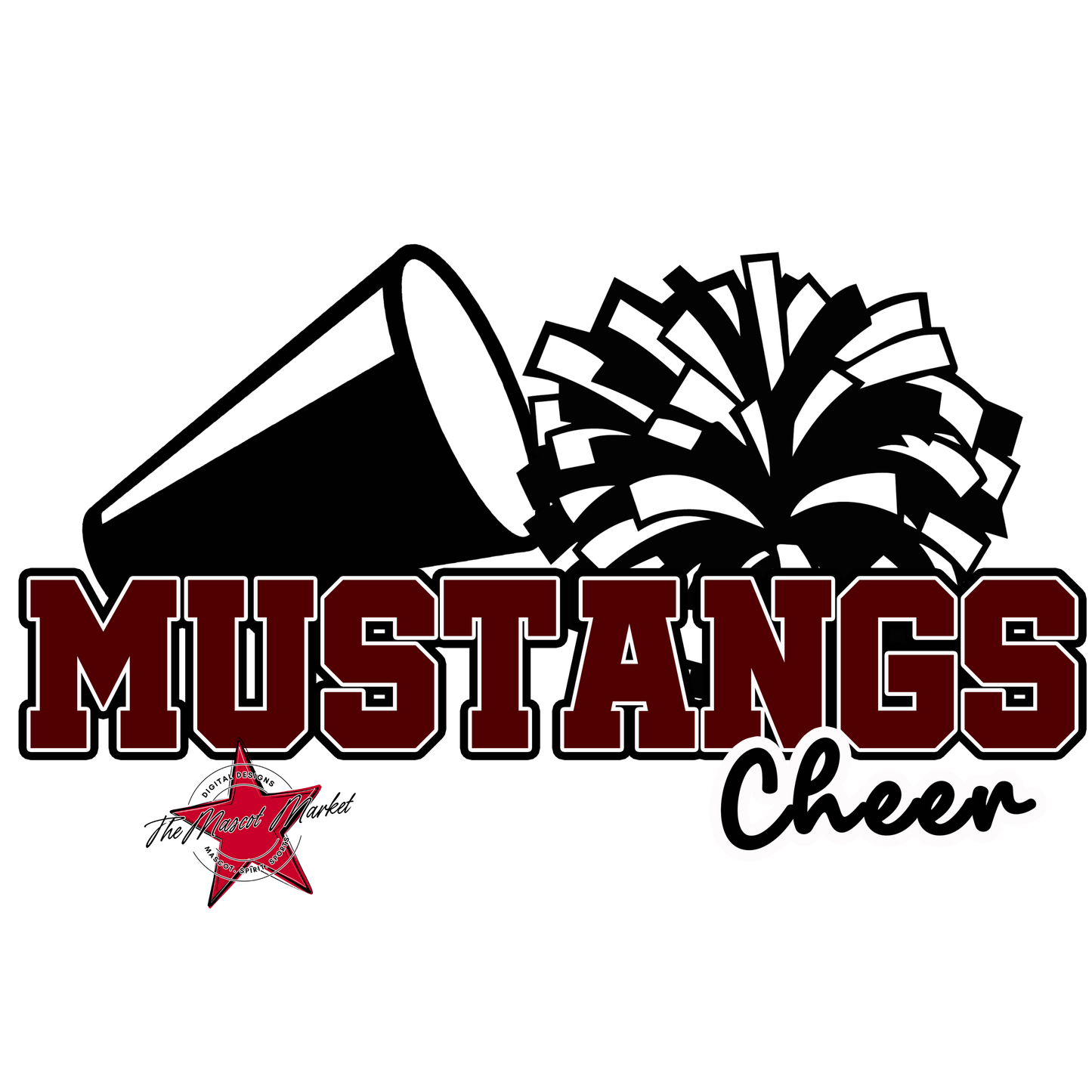 Mustangs Varsity Cheer-Maroon