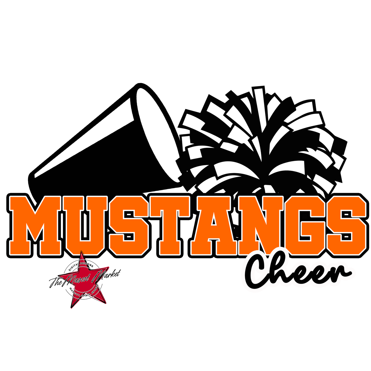 Mustangs Varsity Cheer-Orange