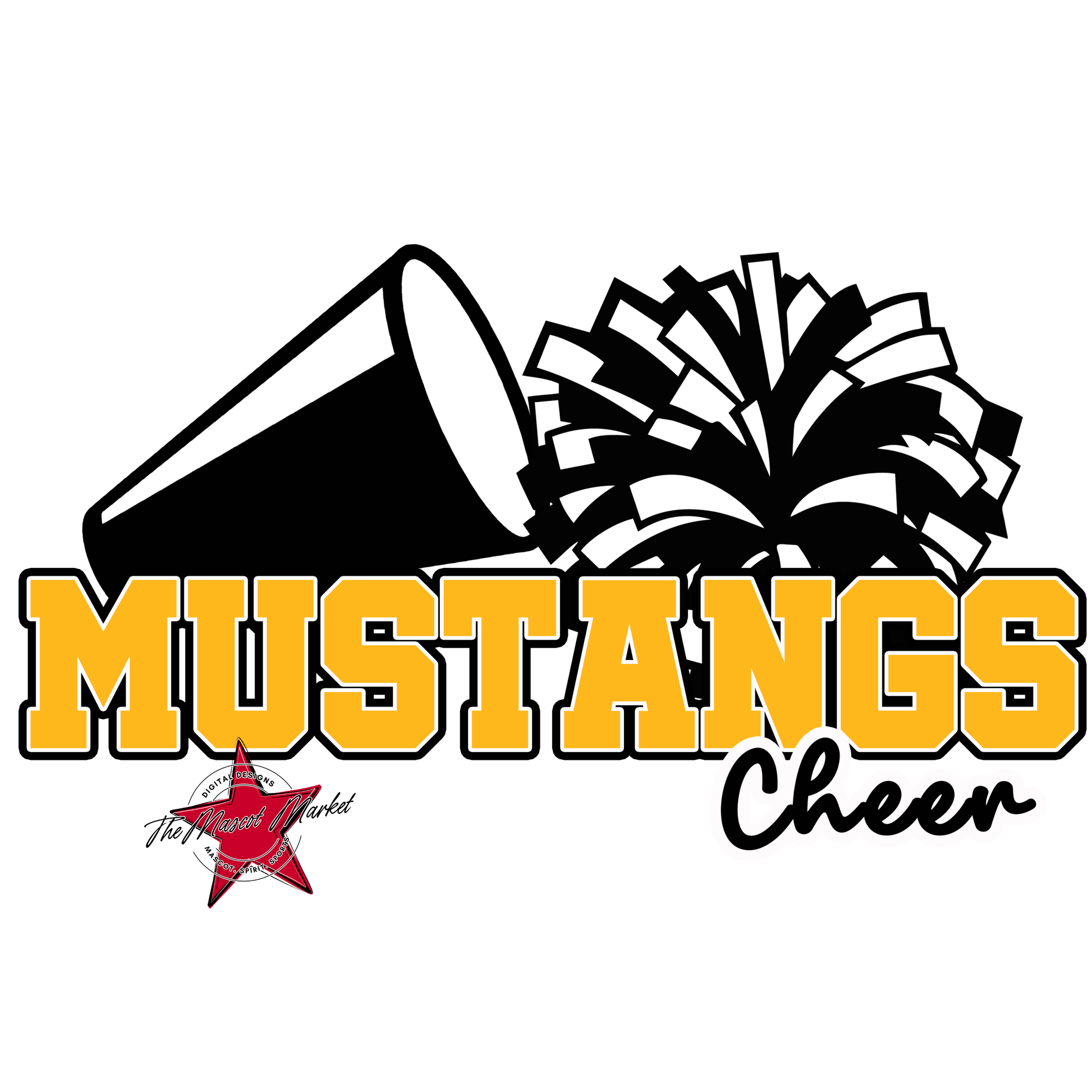 Mustangs Varsity Cheer-Yellow