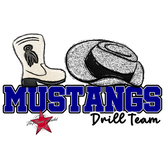 Mustangs Varsity Drillteam-Blue