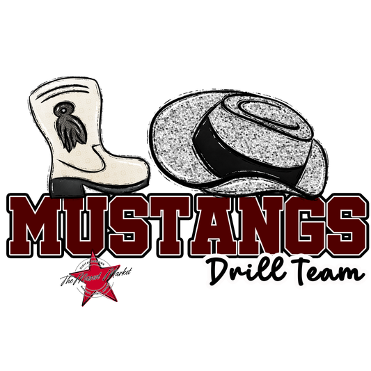 Mustangs Varsity Drillteam-Maroon