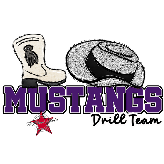 Mustangs Varsity Drillteam-Purple