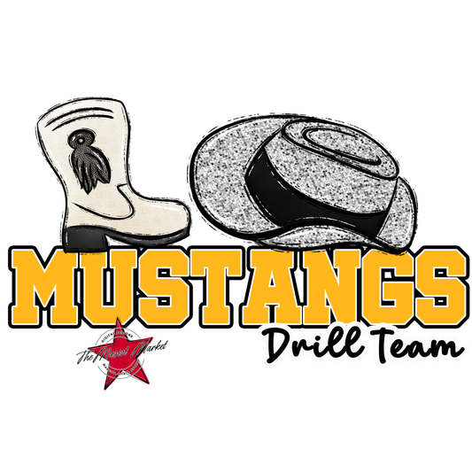 Mustangs Varsity Drillteam-Yellow