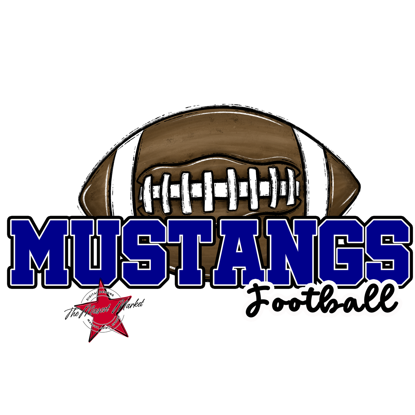 Mustangs Varsity Football-Blue