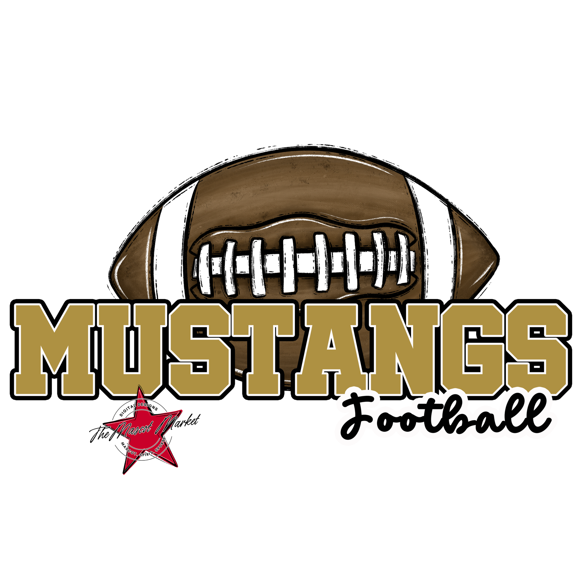 Mustangs Varsity Football-Gold