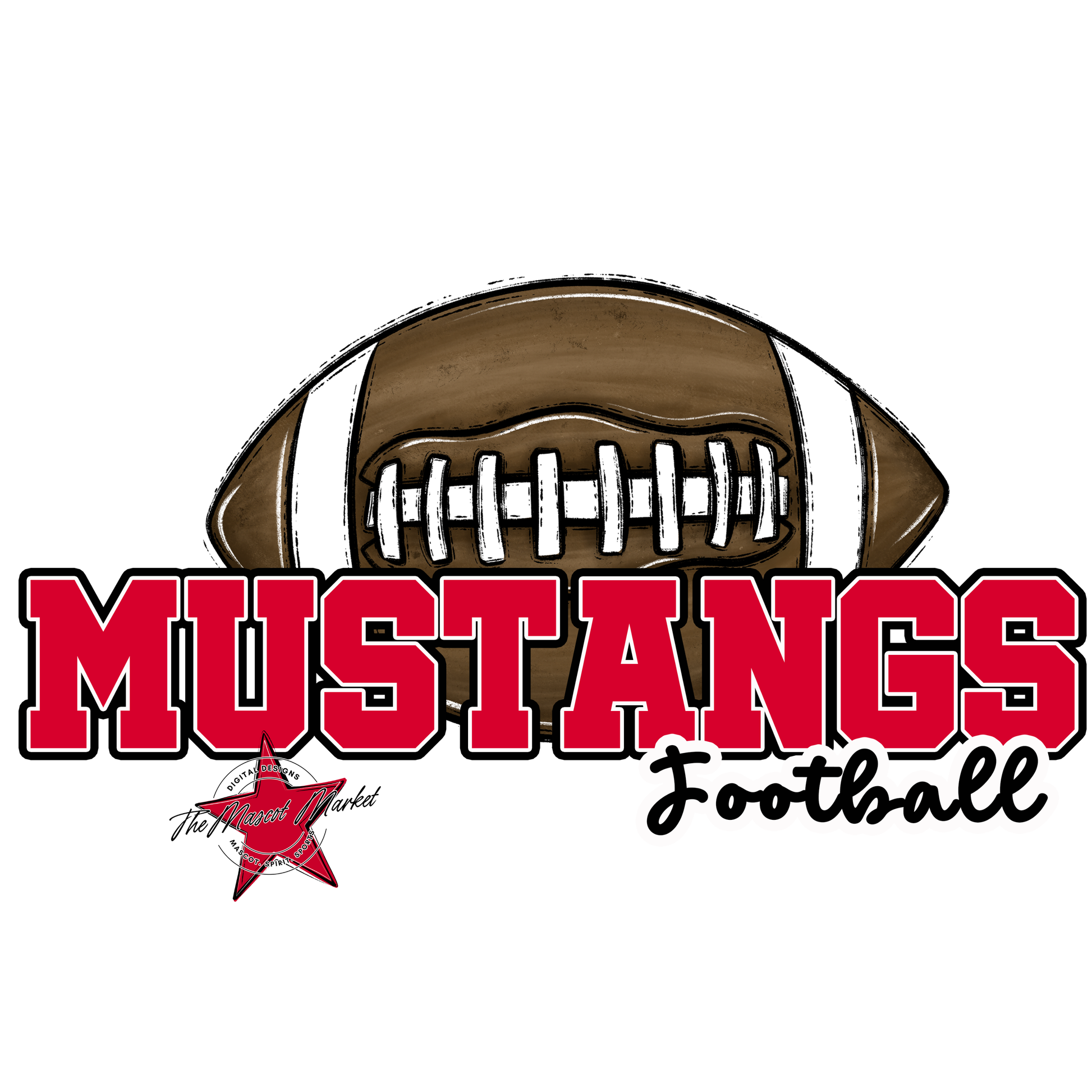 Mustangs Varsity Football-Red