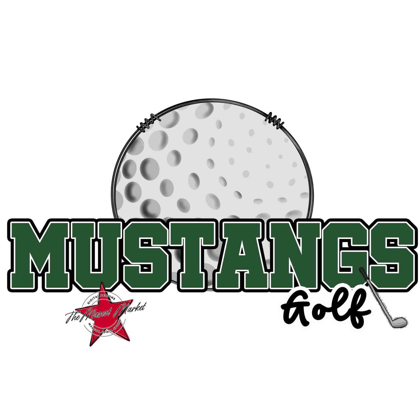 Mustangs Varsity Golf-Green