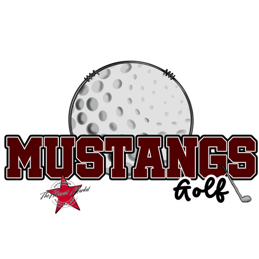 Mustangs Varsity Golf-Maroon