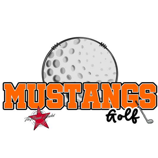 Mustangs Varsity Golf-Orange