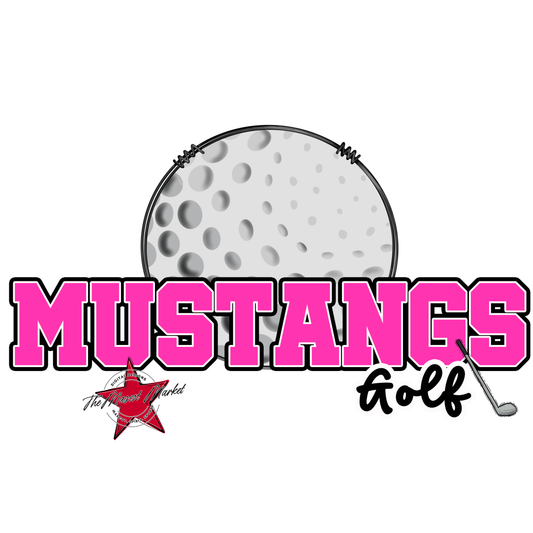 Mustangs Varsity Golf-Pink