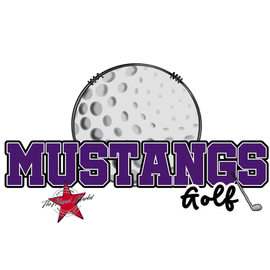 Mustangs Varsity Golf-Purple