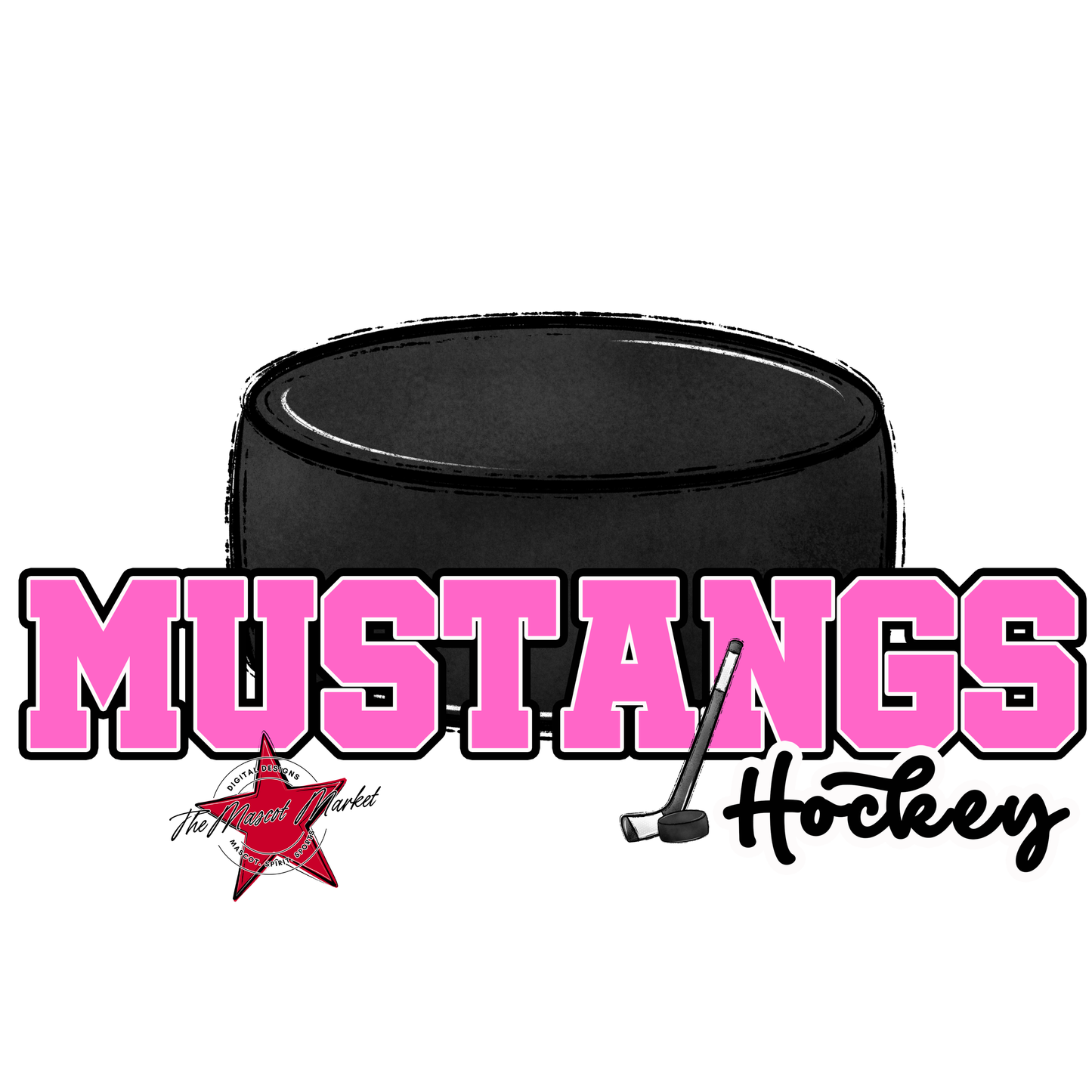 Mustangs Varsity Hockey-Baby Pink