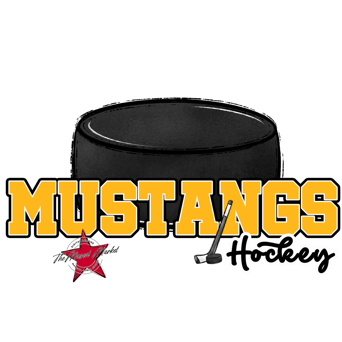Mustangs Varsity Hockey-Yellow