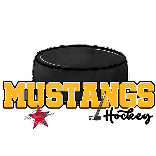 Mustangs Varsity Hockey-Yellow