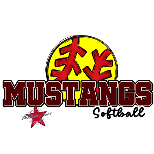 Mustangs Varsity Softball-Maroon
