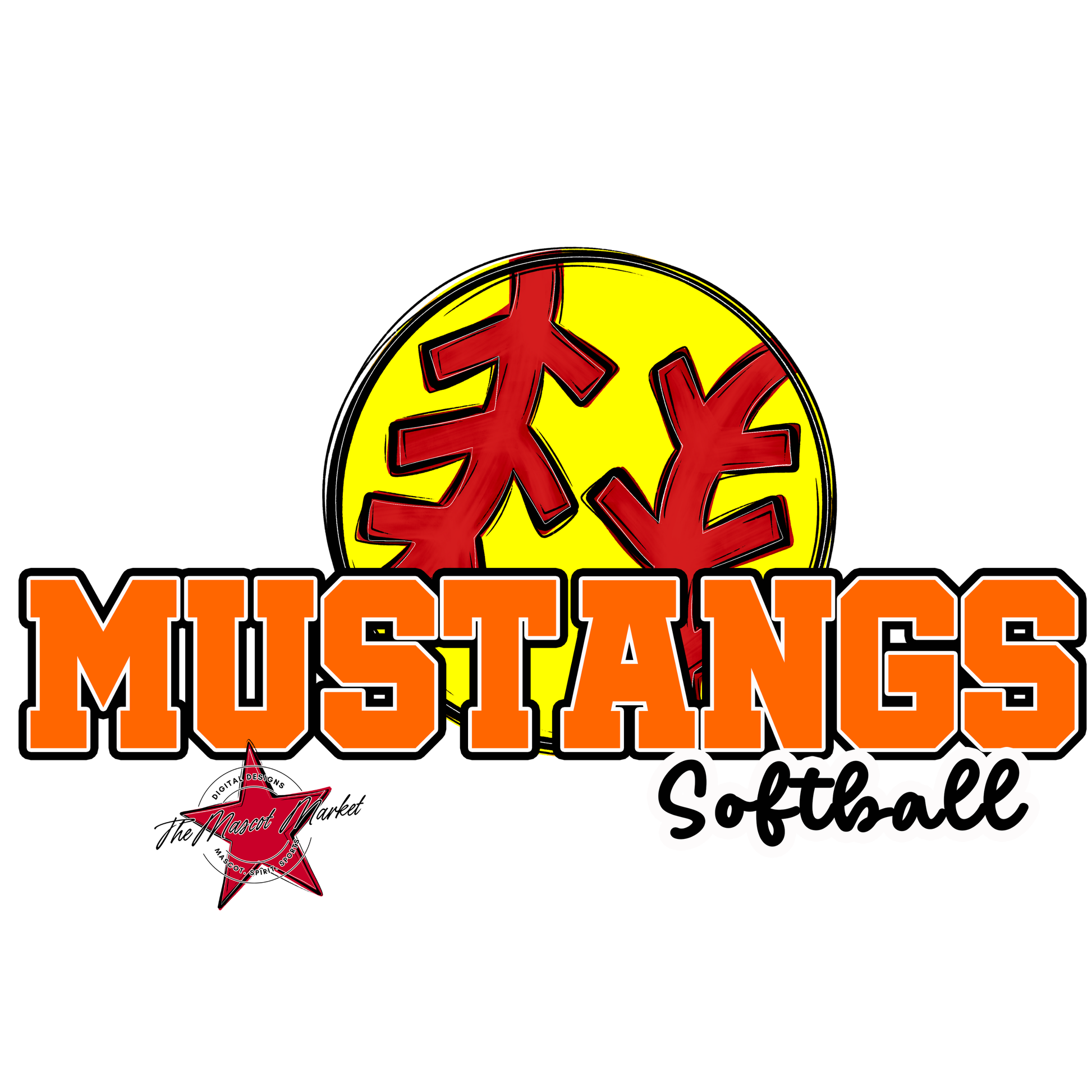 Mustangs Varsity Softball-Orange