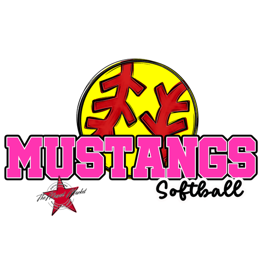 Mustangs Varsity Softball-Pink
