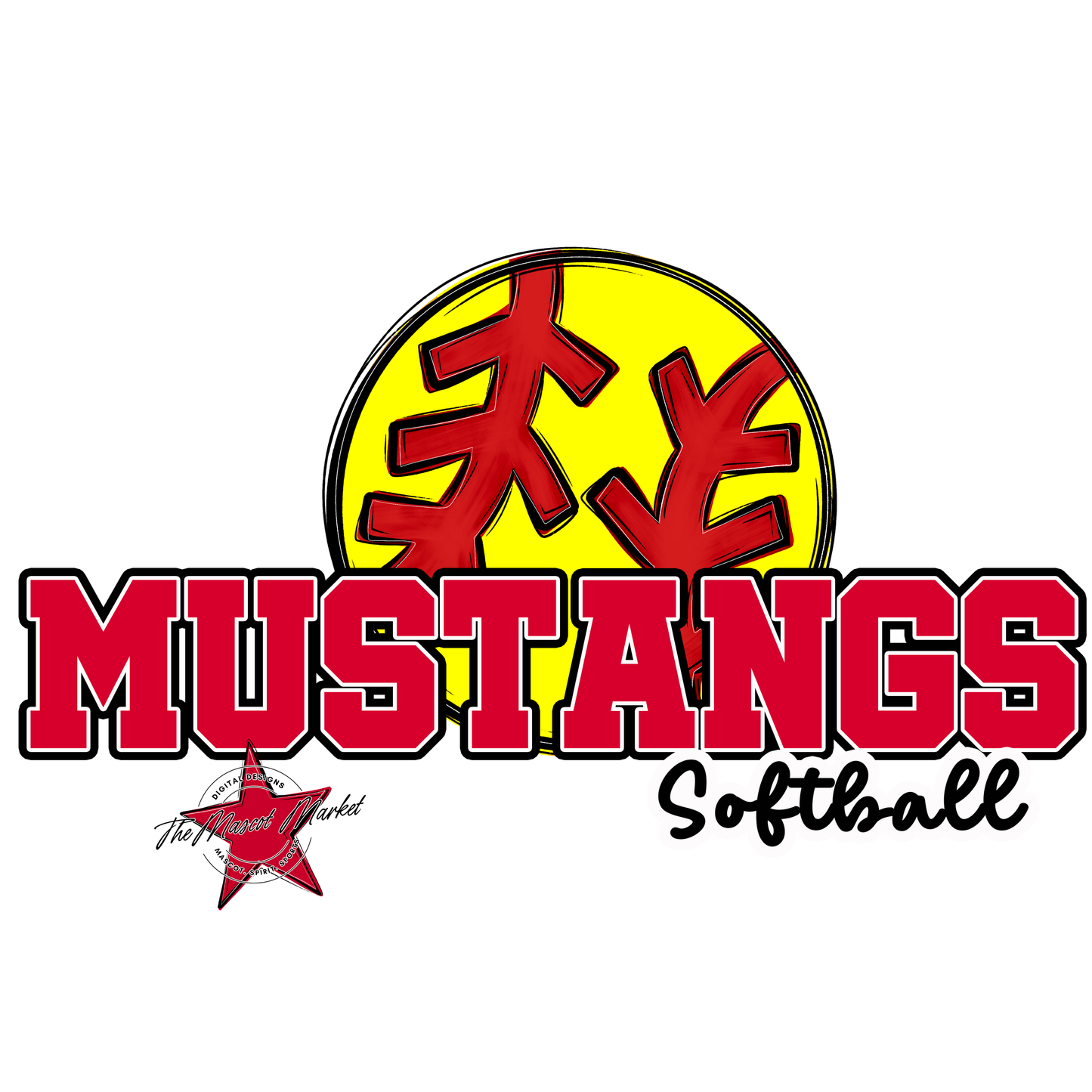 Mustangs Varsity Softball-Red