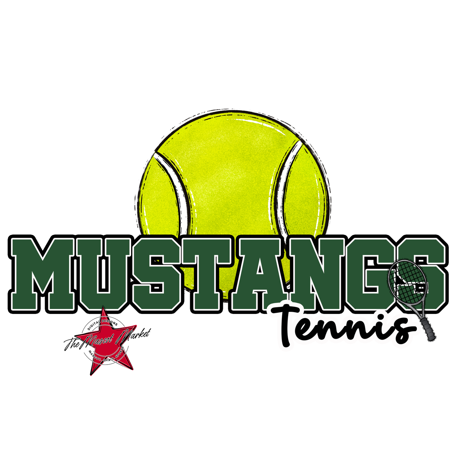 Mustangs Varsity Tennis-Green