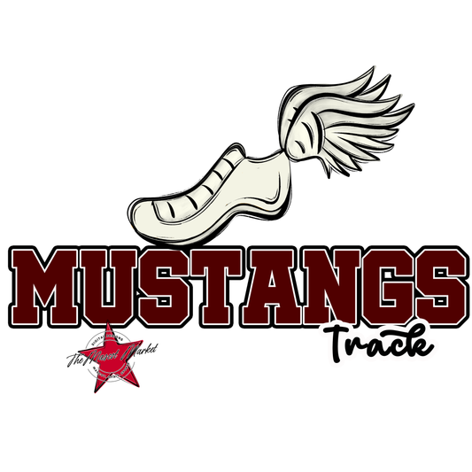 Mustangs Varsity Track-Maroon
