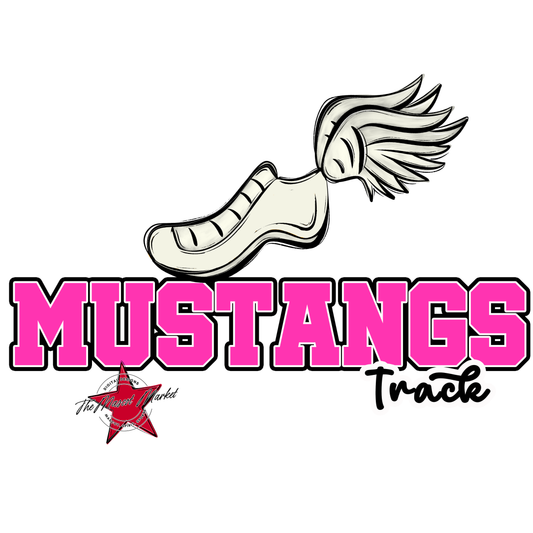 Mustangs Varsity Track-Pink