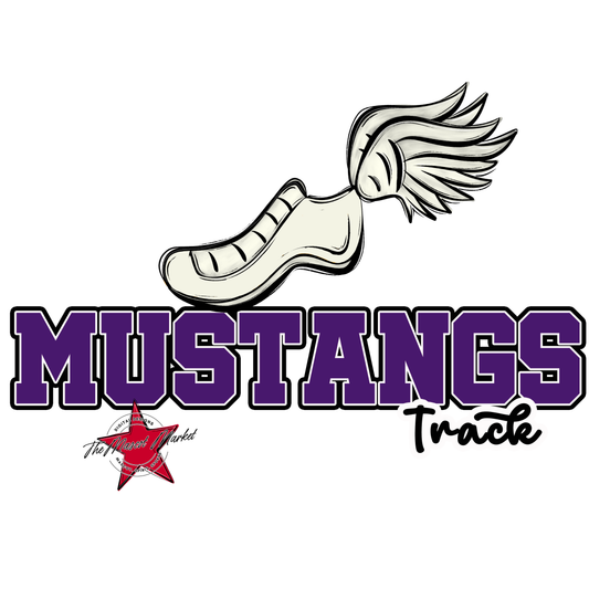 Mustangs Varsity Track-Purple