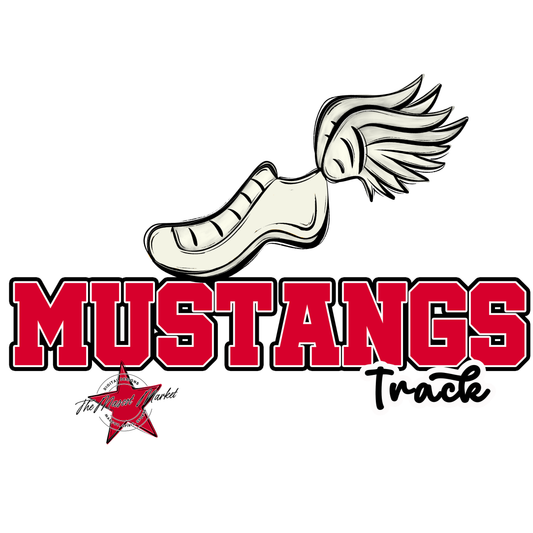 Mustangs Varsity Track-Red