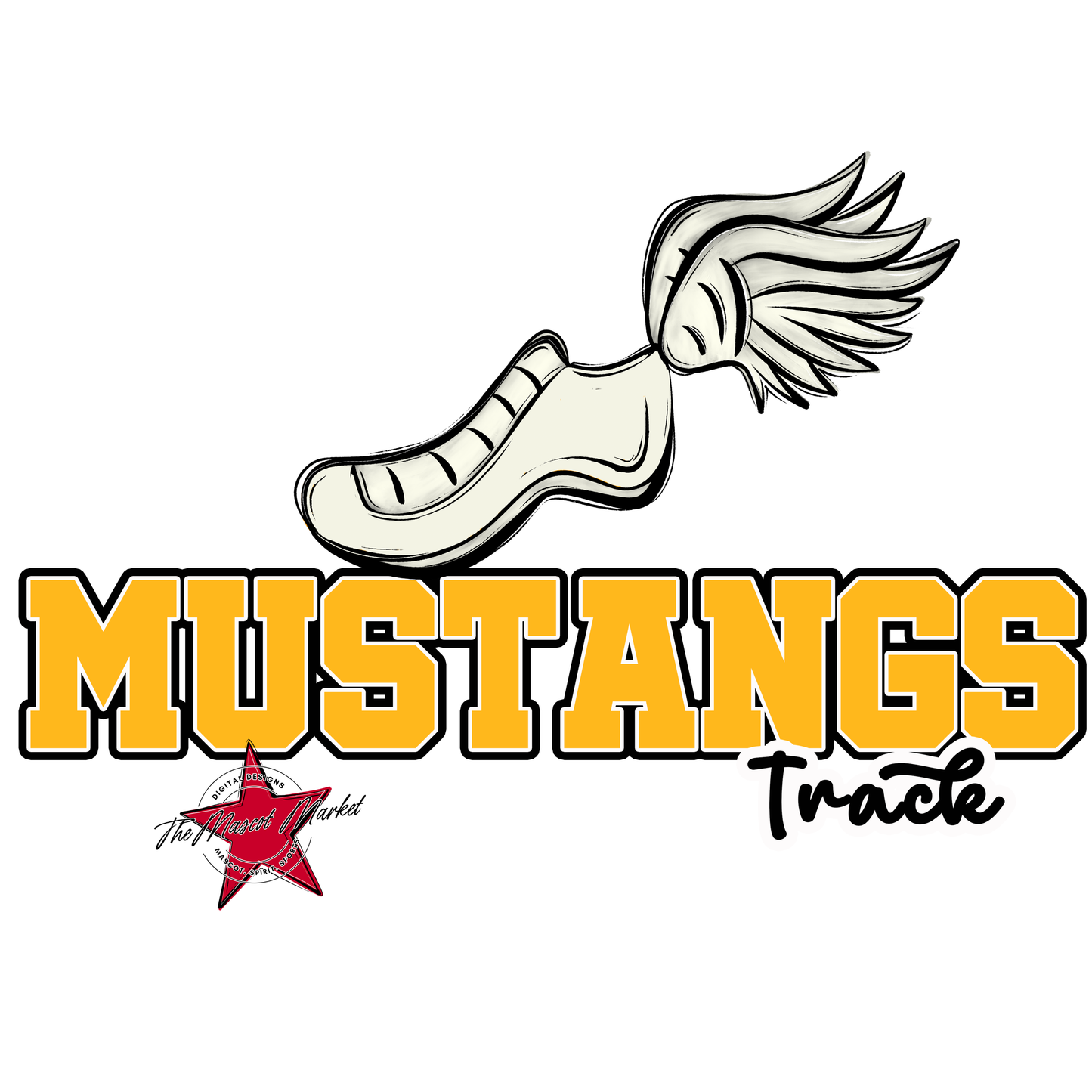 Mustangs Varsity Track-Yellow